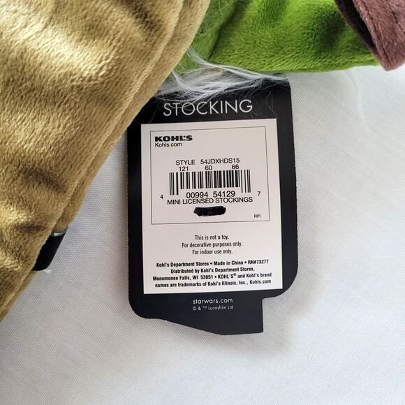 NEW Star Wars Yoda Christmas Stocking – Plush & Embroidered, Kohl's Exclusive - Picture 4 of 7